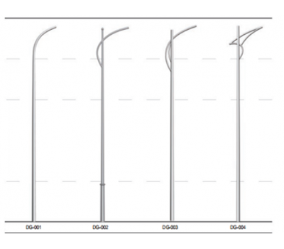 TX-Galvanized height aluminum 10m solar street light pole or 10 meters lighting pole